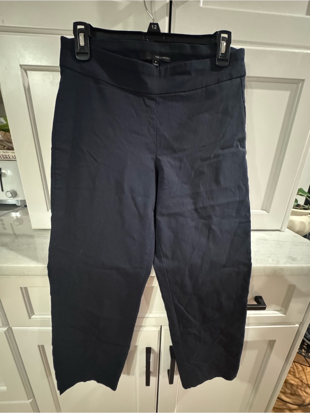 Harve Benard Navy Cropped Capris